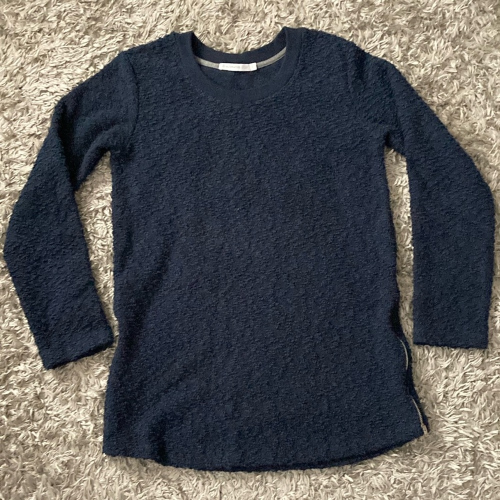 Navy Blue Textured long Sweater Alternative apparel size small
